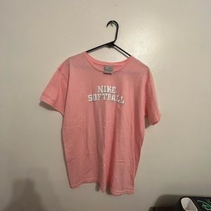 Pink Nike Softball Tee